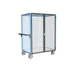 Servante grillagée 4 côtés verrouillable plateau bois 1200 x 800 mm 500 kg - 880725233