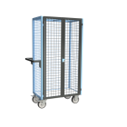 Servante grillagée 4 côtés verrouillable plateau bois 850 x 500 mm 500 kg - 880725213