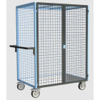 Servante grillagée 4 côtés verrouillable plateau tôle galva 1200 x 800 mm 500 kg - 880725263