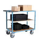 Servante mécano-soudée 3 plateaux médium 1000 x 600 mm roues TPE 400 kg - 880702242