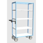 Servante multi-niveaux avec 3 étagères plateau bois 850 x 500 mm 500 kg  - 880725214