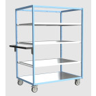 Servante multi-niveaux avec 3 étagères plateau tôle galva 1200 x 800 mm 250 kg  - 880725164