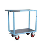 Servantes mécano-soudées 850 x 500 mm 2 plateaux tôle galva 400 kg - 880701331