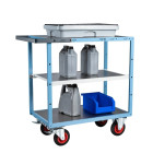 Servantes mécano-soudées 850 x 500 mm 3 plateaux tôle galva 400 kg - 880701332