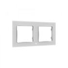 Cadre mural shelly wall frame double w blanc —shelly