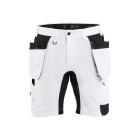 Short peintre stretch 2D avec poches flottantes Blanc/Noir 17721832 - Taille au choix