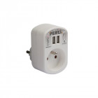 Simple Prise Électrique Avec 2 Ports Usb - 3.15 A - Blanc