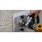 Smartool - guide de perçage universel  en inox avec ventouse puissante pour scie trépan ø 35 - 73 mm