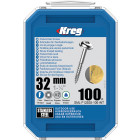 Vis à trous de poche 32 mm Inox Maxi-Loc, Filetage fin, 100 - KREG - SML-F125S5-100-INT