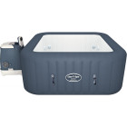 Spa gonflable bestway lay z hawaii carré 6 places bulles hydro jet pro massage air jet panneau numérique