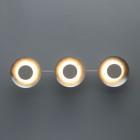 Spot argenté techno 3 ampoules 11 cm