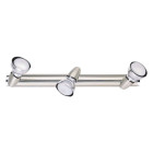Spot chromé techno 3 ampoules 14 cm