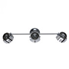 Spot chromé techno 3 ampoules 20 cm