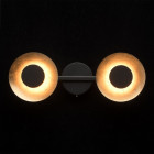 Spot doré techno 2 ampoules 11 cm