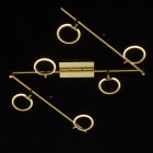 Spot doré techno 6 ampoules 24.5 cm