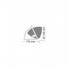 Spot LED COB Escargot 20W - Couleur eclairage - Blanc chaud 3000°K