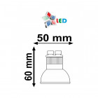 Spot led GU10 5 watt (eq. 50 watt) - pack de 2 - blanc neutre - Couleur eclairage - Blanc neutre