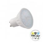 Spot led gu10 tricolor 5 watt (eq. 35 watt) - 120°