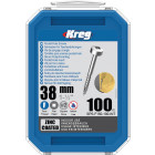 Vis à trous de poche Kreg Revêtu de Zinc Pan-Head, Filetage fin - SPS-F150-100-INT