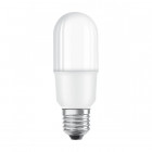 Stick led e27 dépoli avec radiateur 7 watt (eq. 53 watt) - couleur - blanc chaud 3000°k