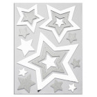 Stickers étoiles de noël 29 x 40 cm codico