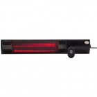 Sunred chauffage mural 1500 w golden tube noir schott15r
