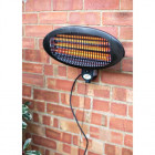 Sunred chauffage mural 2000 w quartz noir wmq2000a
