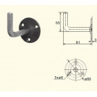 Support de main courante coudé fixe à souder TORBEL INDUSTRIE 9930070
