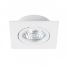 Support de spot carré orientable 82mm - Blanc