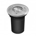 Support de spot sol GU10 extérieur encastrable - Forme - Rond