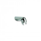 Support mural articulé en plastique chromé pour douchette ou pommeau de douche