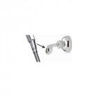Support mural en métal chromé orientable 360 pour douchette ou pommeau de douche
