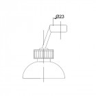 Support mural orientable 360 en plastique chromé pour douchette ou pommeau de douche