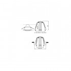 Support protection distancielle pour spot encastré