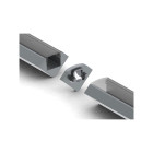 Connecteur lináire pour profilé en aluminium pour ruban led alu-45 - argent