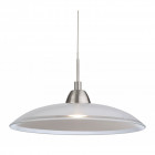 Suspension 1 ampoule nassau, acier brossé et verre Suspension 1 ampoule nassau, acier brossé et verre