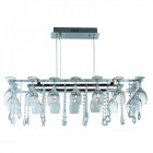 Suspension 10 ampoules vino en chrome, verre et cristal Suspension 10 ampoules vino en chrome, verre et cristal