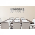 Suspension 10 ampoules vino en chrome, verre et cristal