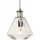 Suspension 18 cm decanter, chrome et verre