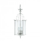 Suspension 25 cm lanterns, en chrome et verre