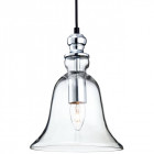 Suspension 25 cm omar, chrome et verre Suspension 25 cm omar, chrome et verre