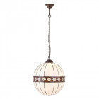 Suspension 40 cm fargo, verre et métal