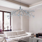 Suspension 78 cm wisteria, en chrome et cristal Suspension 78 cm wisteria, en chrome et cristal