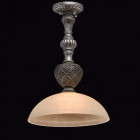 Suspension argentée country 1 ampoule 221 cm