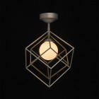 Suspension argentée neoclassic   56 cm