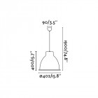 Suspension blanche charlotte 1 ampoule