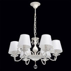 Suspension blanche elegance 6 ampoules 82 cm