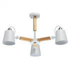 Suspension blanche megapolis 3 ampoules 40 cm