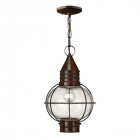 Suspension cape cod, bronze et verre, grande