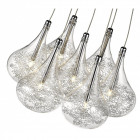 Suspension chrome bournemouth 7 lumières